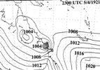 Cyclone 1921 - mean sea level anaylsis 5 April